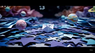 Paper boat in the Milky Way